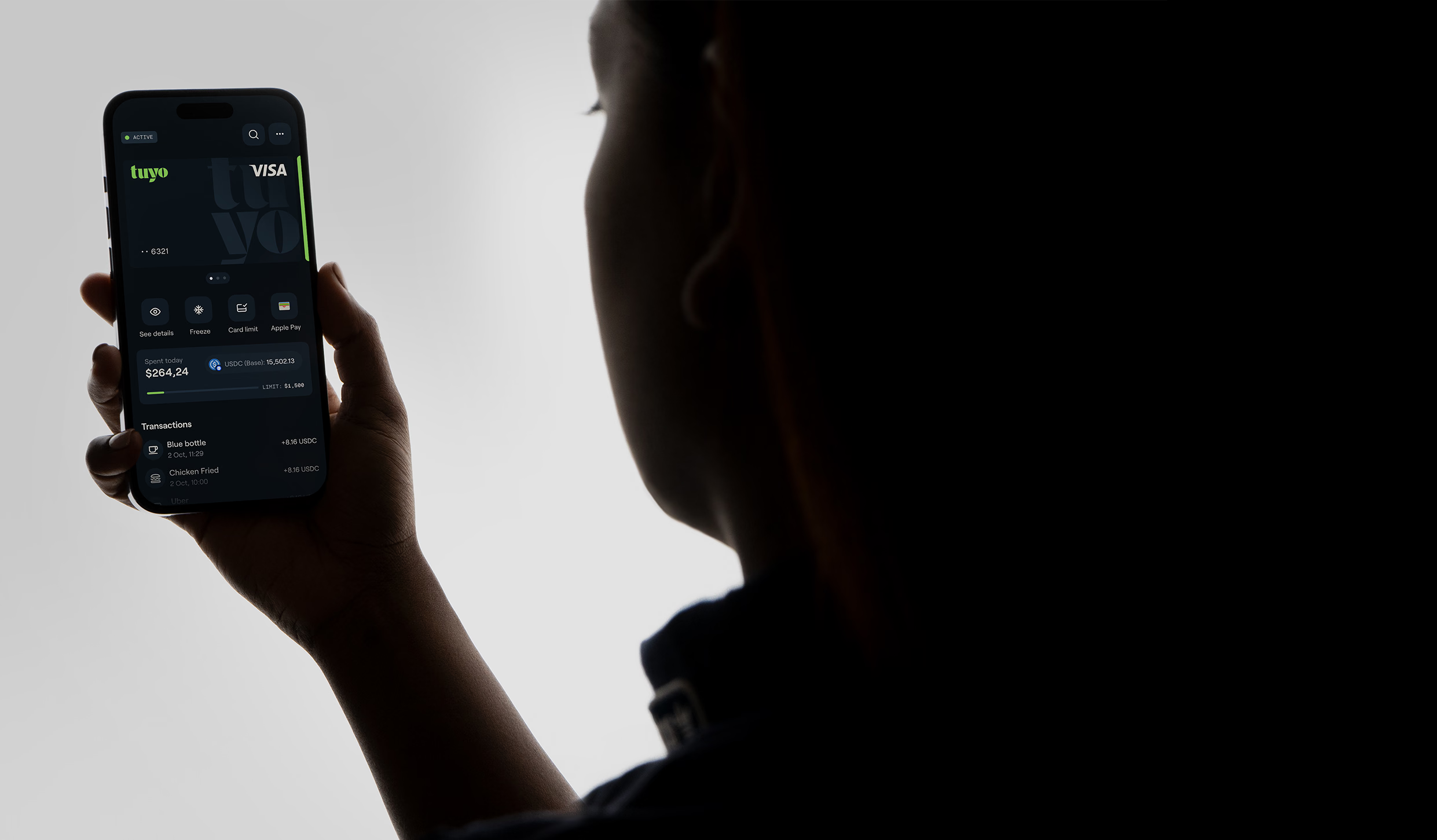 Tuyo app and card promotional image